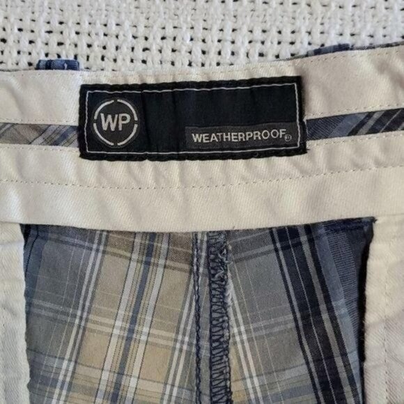 Weatherproof Sz. 38 Blue Striped with Pockets Shorts - Picture 4 of 10